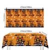 Halloween Festive Table Cover With Ghost And Castle Print For Holiday Parties