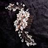 Zinc Zinc Alloy Pearl Hair Combs Jewelry Rhinestone Hairpin Exquisite Bridal Headpiece  Bridesmaid