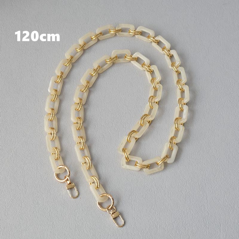 New Fashion Woman Bag Accessory Detachable Replacement Chain Candy Solid Square Acrylic Luxury Strap Women Shoulder Handle Chain