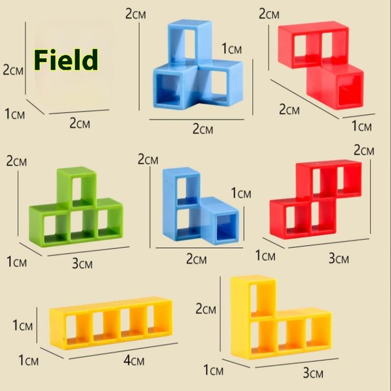 1 Set Puzzle Board Assembly Bricks Educational Toys Tetra Tower Balance Game Stacking Building Blocks For Children