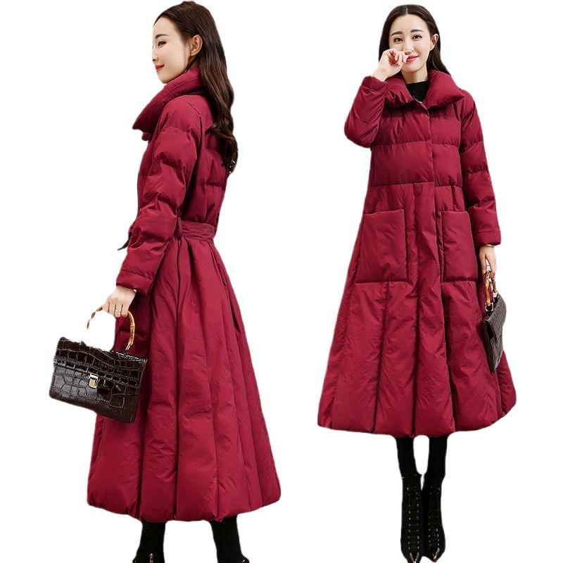 Women's Medium and Long Cotton-padded Clothes, Winter New Korean Version Loose Bf Down Cotton-padded Clothes, Winter
