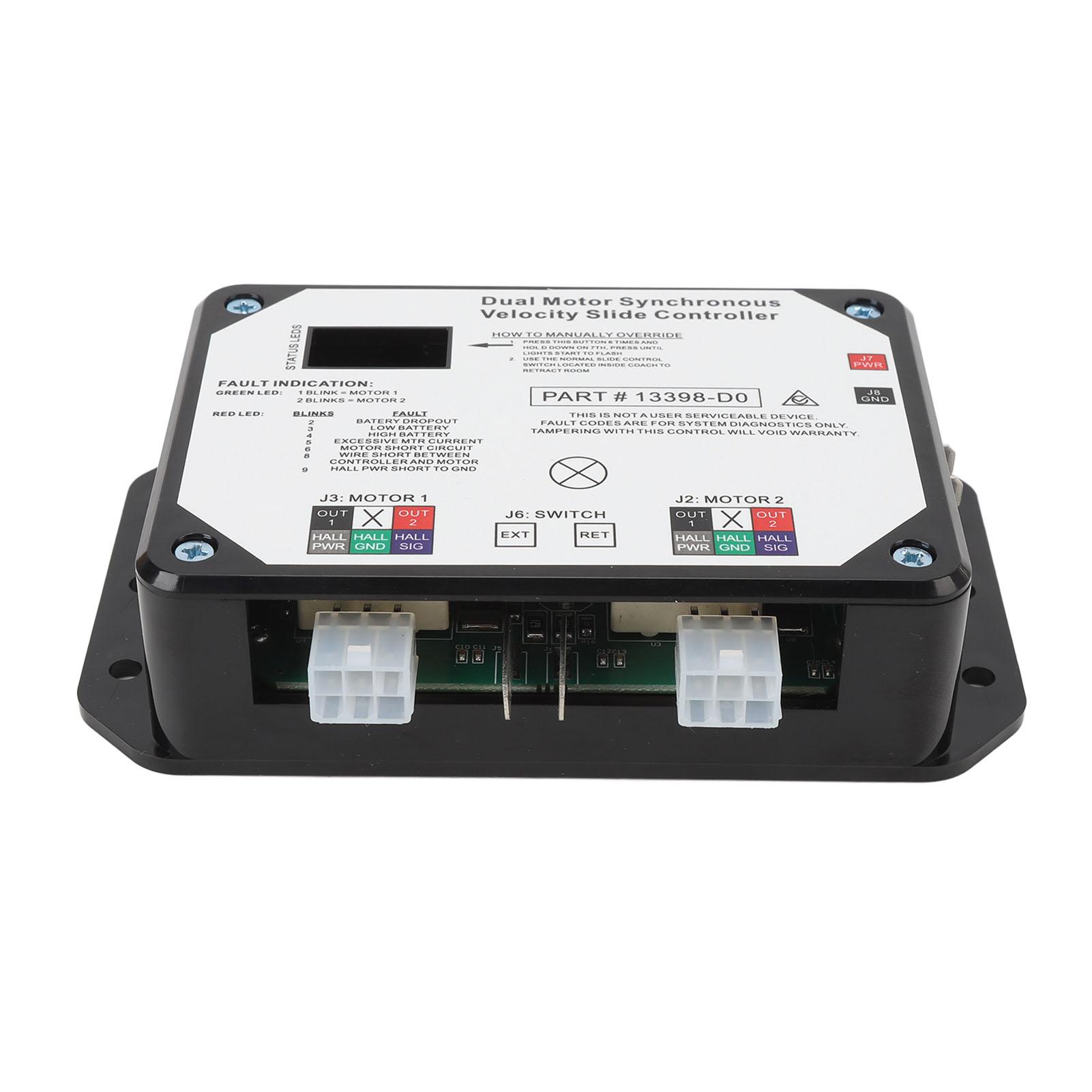 

Slide Controller 13398‑DO Dual Motor Synchronous Velocity Slide Controller for Lippert In Wall Slide Out On RV 12V DC