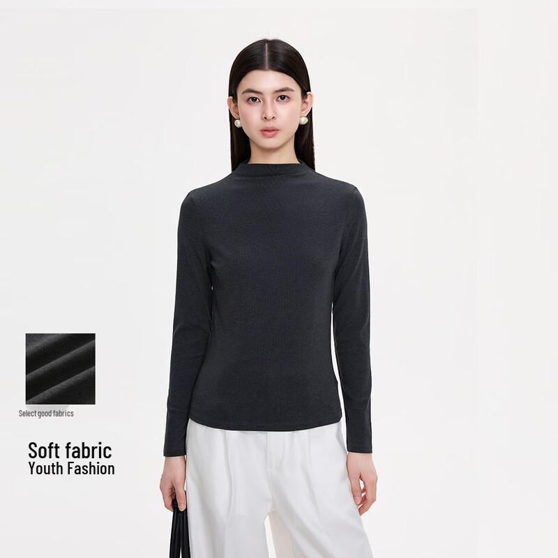 FivePlus Women s Slim Fit Round Neck Long Sleeve T-Shirt S