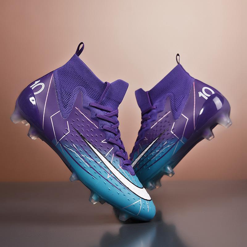 2025 seamless football shoes tf broken nails artificial turf AG nails boys and girls adolescent student training shoes