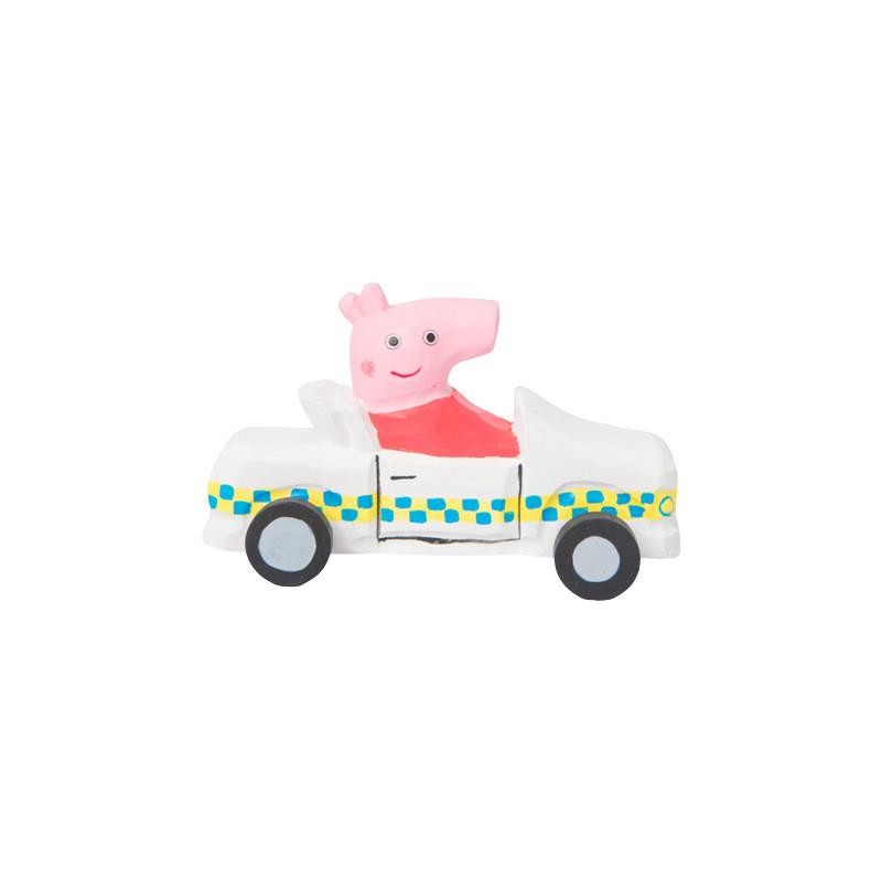 Peppa Pig Wooden Handcrafted Diy Car Toy For Kids And Home Decor With Modern Art Style