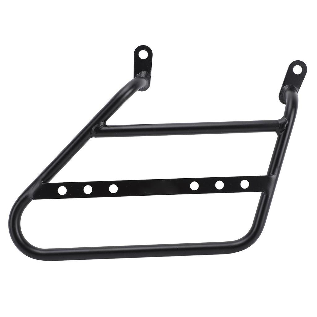 Motorcycle Side Mount Saddlebag Support Bracket 12mm Iron Matte Black Stylish Look Storage Bag Frame Bracket Holder