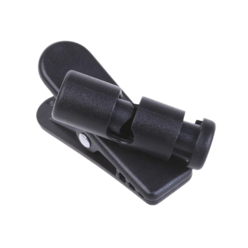 Long Last ABS Material Solid Clip Black Headphones Wire Clip for Managing Earphone Wire User Friendly Cord Holder
