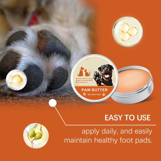 Yousheng Dog Paw Balm Pet Noses Paws Moisturizer Cat Foot Care Cream Repairs Dry Cracked Paws Natural Paw Protector Pet Supplies