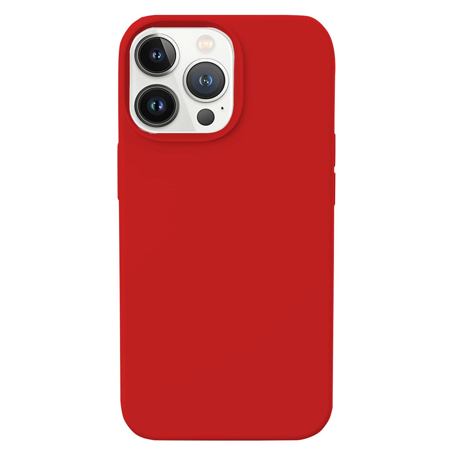KALEBOL KLB-YTGJ001 For iPhone 14 Pro Case Solid Color Liquid Silicone+PC Phone Cover D