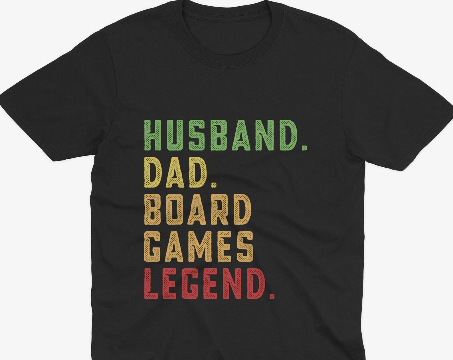 Husband. Dad. Board Game Legend T-Shirt, Gift For Dad, Funny Board Games T-Shirt, Board Games T-Shirt, Catan T-Shirt, Husband Gift, Dad Gift XL