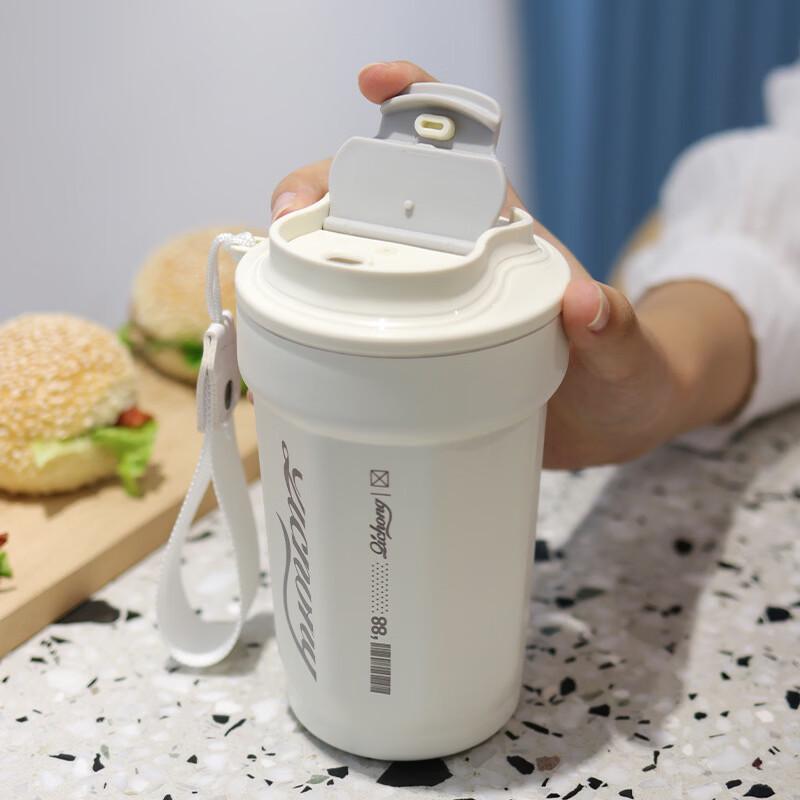 Shangqi Portable Octagonal 316 SS Insulated Bottle Set (450ml, 2-Pack)