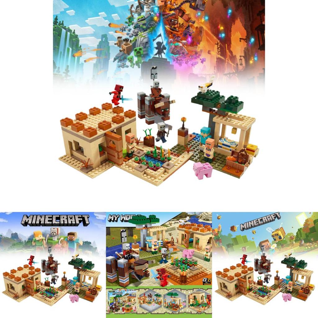 Compatible Lego My Villagers Attack 21160 Building Blocks Toy Set For Kids 800 Pieces