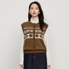 Elva' Island Women's Retro Color-Block Knit Vest