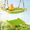Vogelständer für Papageien Vogelkäfig Warme Schaukel Hängematte Bett Vogelruhe Schlafplatz Nymphensittiche Unzertrennliche Schaukelspielzeug
