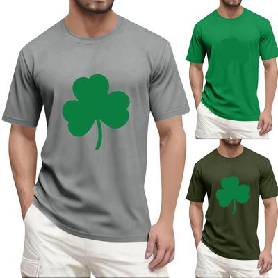 Men's  Popular T-shirt Printed Round Neck Short Sleeve T-shirt