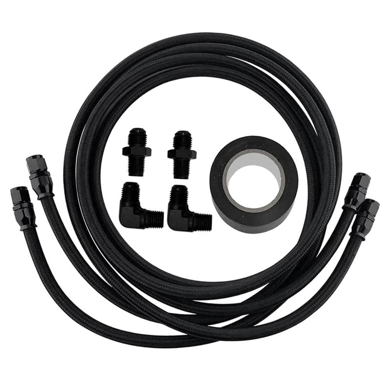 Durable-Automatic Transmission Cooler AN6 -6AN Hoses Line Kit For GM 4L60E 4L65E TH350 TH400