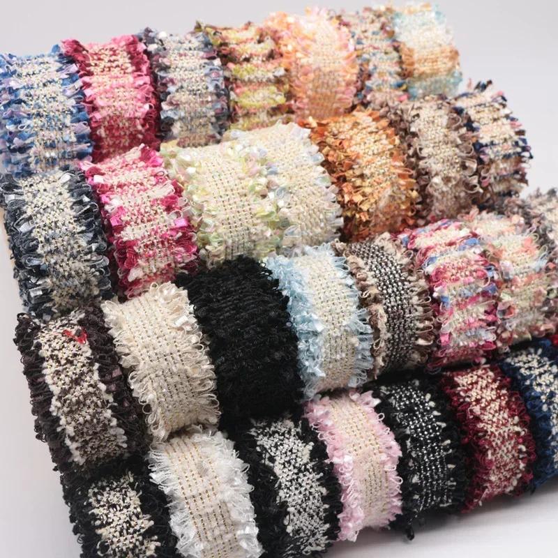 45 Yards Trim Vintage Embroidered Lace Sewing Lace Ribbon Fabric Handmade Costume Dress Sewing Trimmings Wedding Decoration