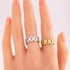 18K Gold Vacuum Electroplated Titanium Steel Openable Watch Band Ring