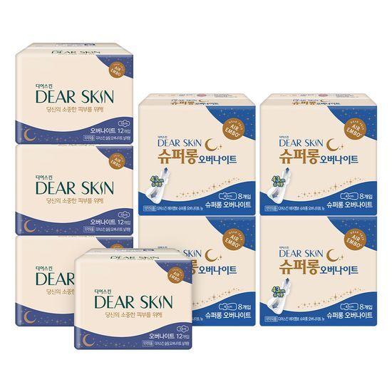 

DEAR SKIN Air Embo Overnight 4 Pack (Choose 1 of 2 types) Super Long Over 8P*4 Pack