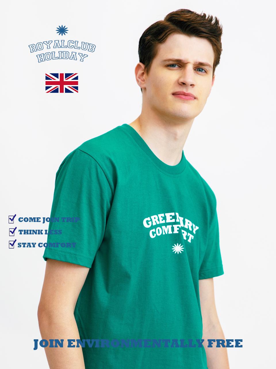 Royal Club Holiday Greenery Short Sleeve T-Shirt Green Green/M