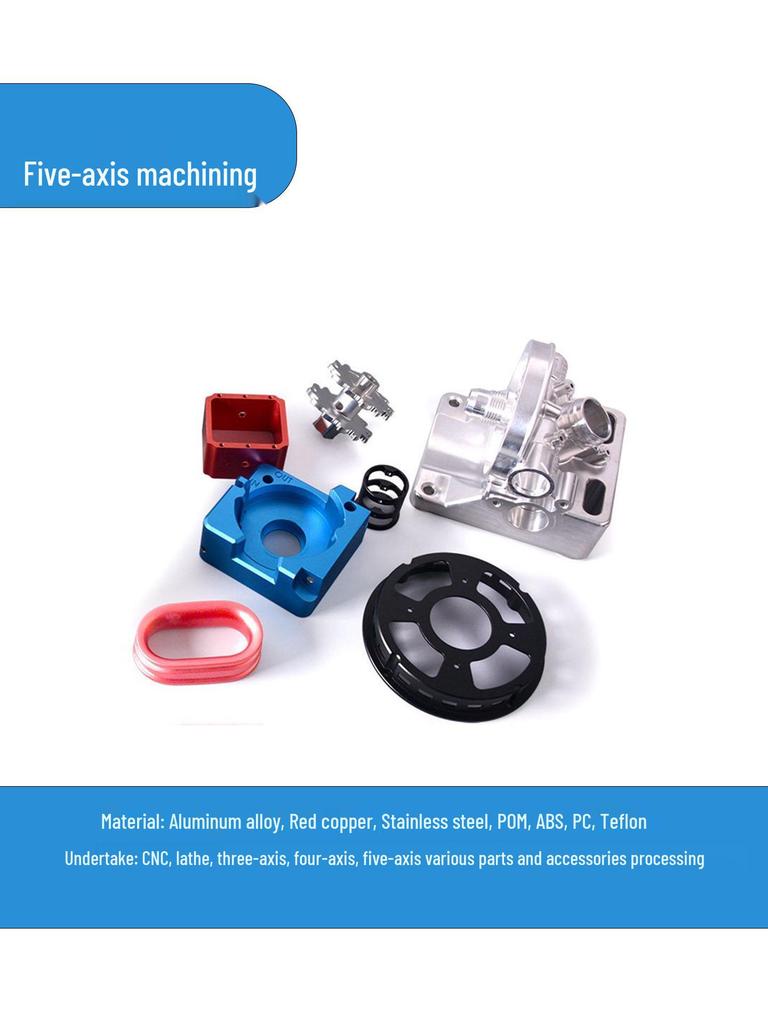 Five-Axis CNC Machined Aluminum & Copper Parts Prototyping
