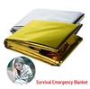 Portable Outdoor Silver PET Emergency Survival Blanket.