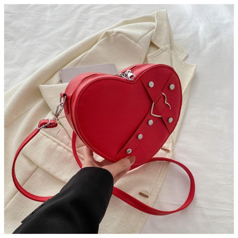 Personalized rivet love popular fashion trend texture new trendy with foreign style crossbody shoulder women's bag