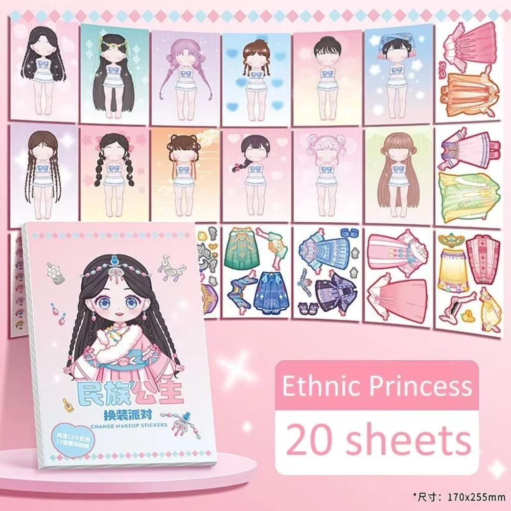 

Книга наклеек «Не резать» для одевалок «Мультяшный макияж» «Головоломка» для девочек-наклеек A