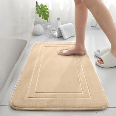 Ultra Yumuşak Kaymaz Bellek Köpük Banyo Paspas Hızlı Kuru Su Emici Banyo Halısı Duş Küvet Makinesi