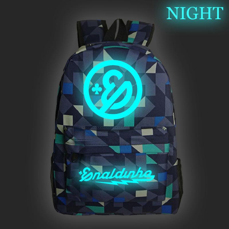 Starry Sky Luminous Backpack Oxford Cloth Men's Printedbackpack Korean Version of Primary and Secondary School Students Large-capacity Casual Backpack