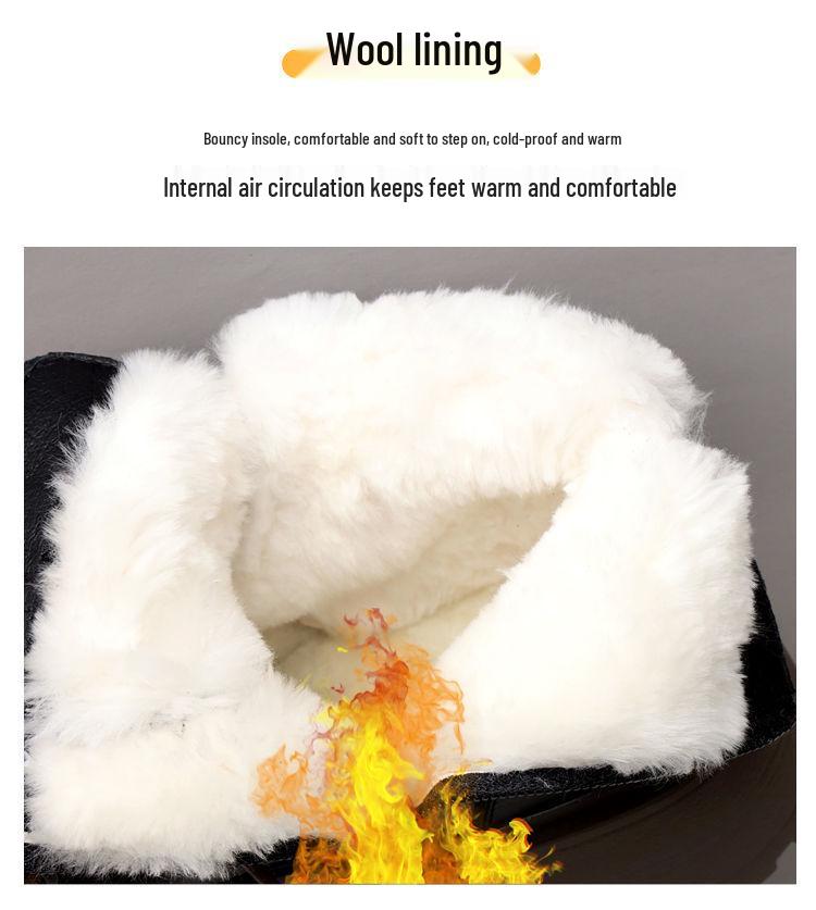 Petite Women's Fleece-Lined British-Style Martin Snow Boots for Autumn/Winter