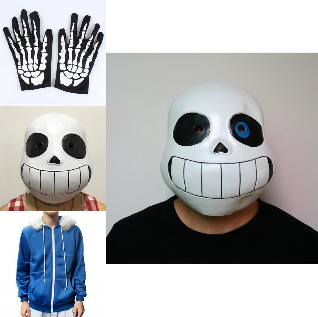 Trendy Game Undertale Sans Cosplay Costume Hoodie Featuring Quality Mask And Gloves