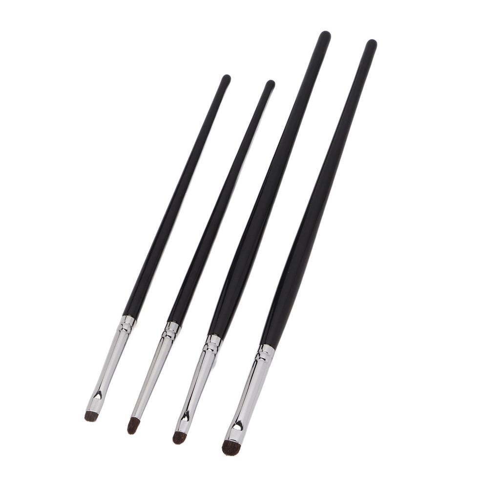 4pcs Eye Shadow Eyeline Brushes Soft Brush Comfortable Handle Hair Detail Makeup Brush Kit