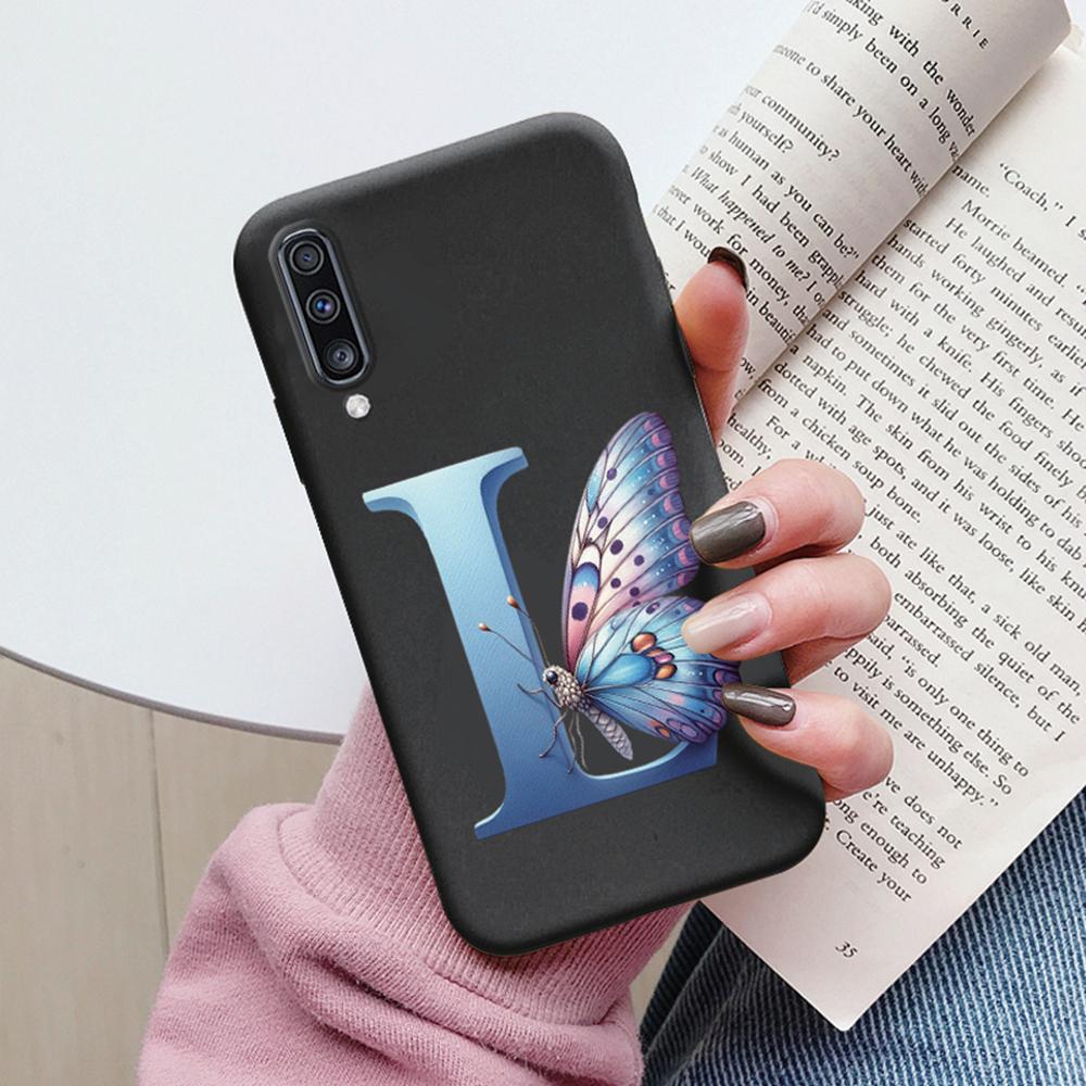 Colorful Letter Love Flower Butterfly Phone Case For Samsung Galaxy A50 A50S A06 A10 A11 A07 Girls Shell Shockproof Bumper Cover