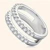 Huitan Versatile Women Ring Hollow Out Simple Design Inlaid Brilliant Cubic Zirconia Trendy Party Daily Lady Accessories Jewelry