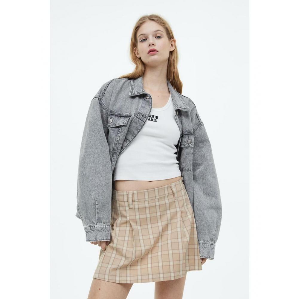 

Юбка плиссе HM Бежевая клетка 1110891010