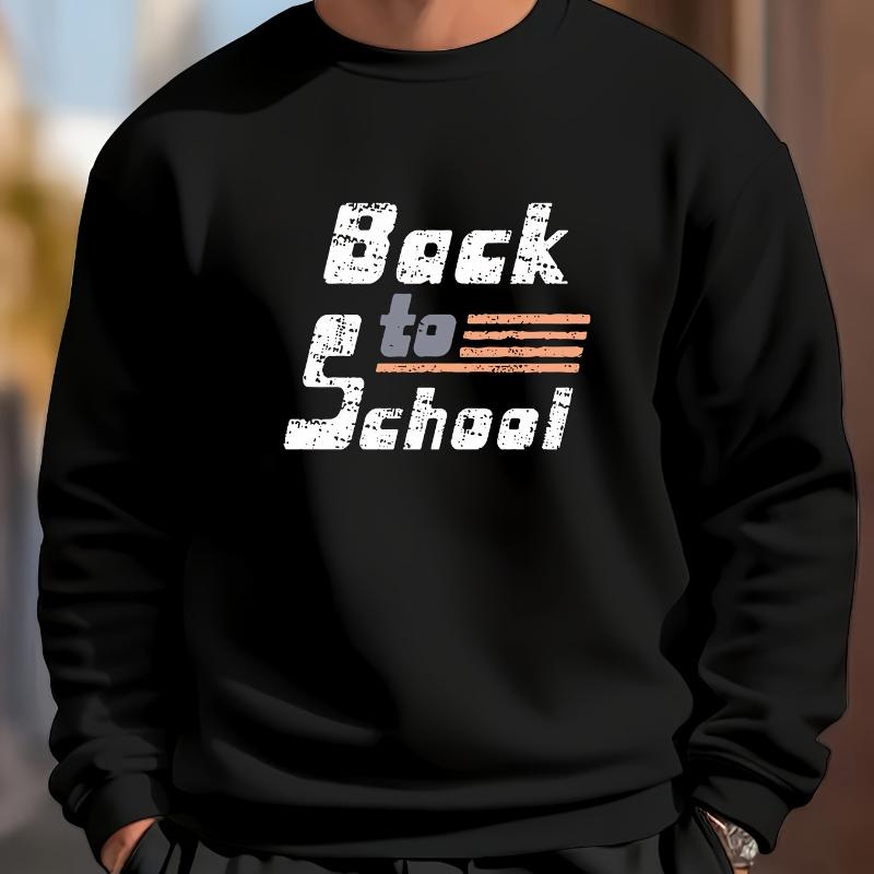 

Мужской свитшот с круглым вырезом, винтажный стиль и уютный, отлично подходит для повседневных встреч и походов за кофе XXL чёрный