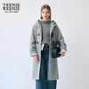 Teenie Weenie Women's Toggle Button Wool Blend Mid-Length Coat