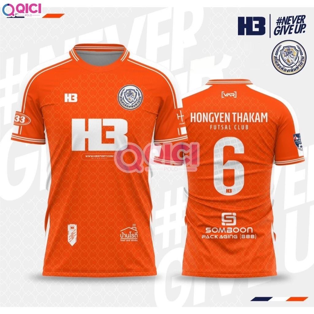 

Футбольная футбольная лига Таиланда по футзалу, футбольный клуб Tha Kham FC United TEAM, футболка с принтом, круглый вырез, унисекс, для мужчин и женщин, быстросохнущая, с коротким рукавом, униформа 3XL