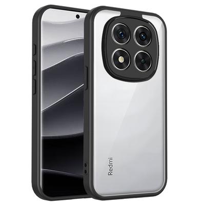Clear Soft Frame Phone Case for Xiaomi Poco F7 Ultra F6 X7 X6 M6 C71 Pro MI 15 Redmi Note 14 13 Pro Plus Hard Acrylic Back Cover