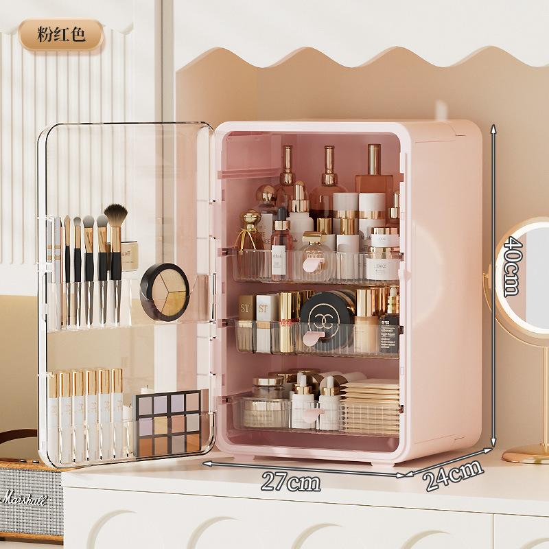Large Capaci Cosmetic Box Multi-Function Desktop Skin Care Lipstick Facial Mask Jewelry Makeup OrganizerPlastic Storage Box Gift