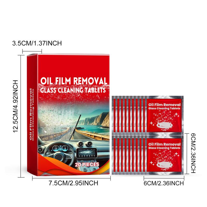 Wiper Fluid Tablets Solid Tablets Oil Film Cleaner Windshield Washer Windshield Washer Concentrated Effervescent Wiper Tablet