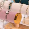 Wood Jewelry Display Rack Versatile Wood Bracelet Holder Single Layer Stand Rack for Jewelry and Watch Storage