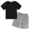 Kinder Sommer Neues Kurzarm-T-Shirt+Shorts 2-teiliges Trainingsanzug Set Junge Mädchen Geburtstagsgeschenk 3-12 Jahre Kleidung Lässig Mode Jogginganzug