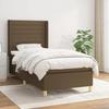 Exclusive House - Slatted Bed Base with Mattress Dark Brown 90x200 Cm