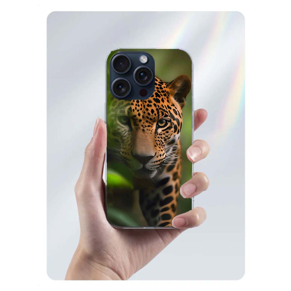Majestic Leopard Clear Phone Case For Iphone 17 Air 16 Pro Max 15 Pro 14 Plus 17E 16E 11 13 12 Mini Cover Cases Fundas Cell TPU