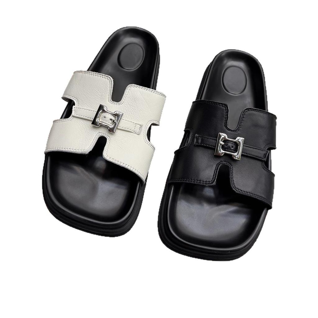 Soft-bottomed Cool Slippers Women's Summer 2025 New Outer Wear Flat-bottomed Fashion, Light and Casual Summer Going Out Beach Slippers