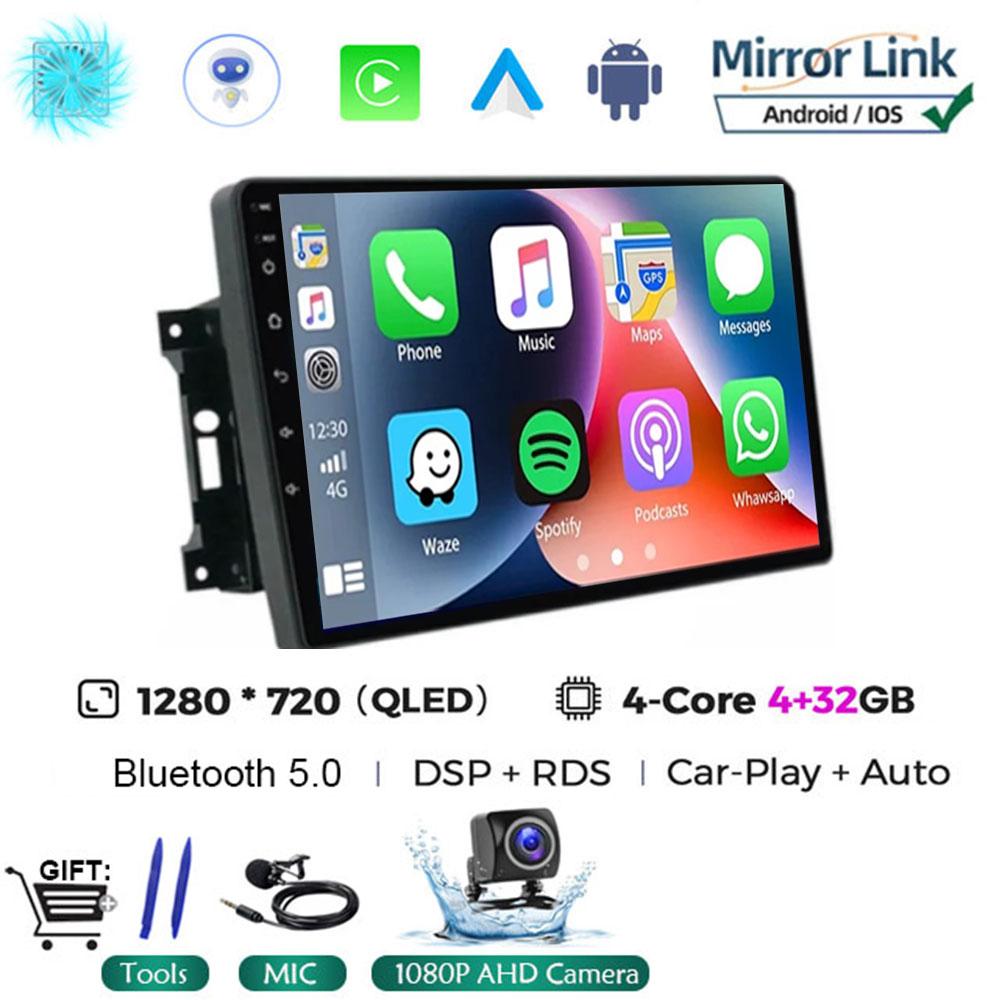 For Jeep Compass/Commander/Grand Cherokee/Wrangler/Liberty AutoRadio Android 14 Car Radio QLED GPS Navigation Multimedia Player