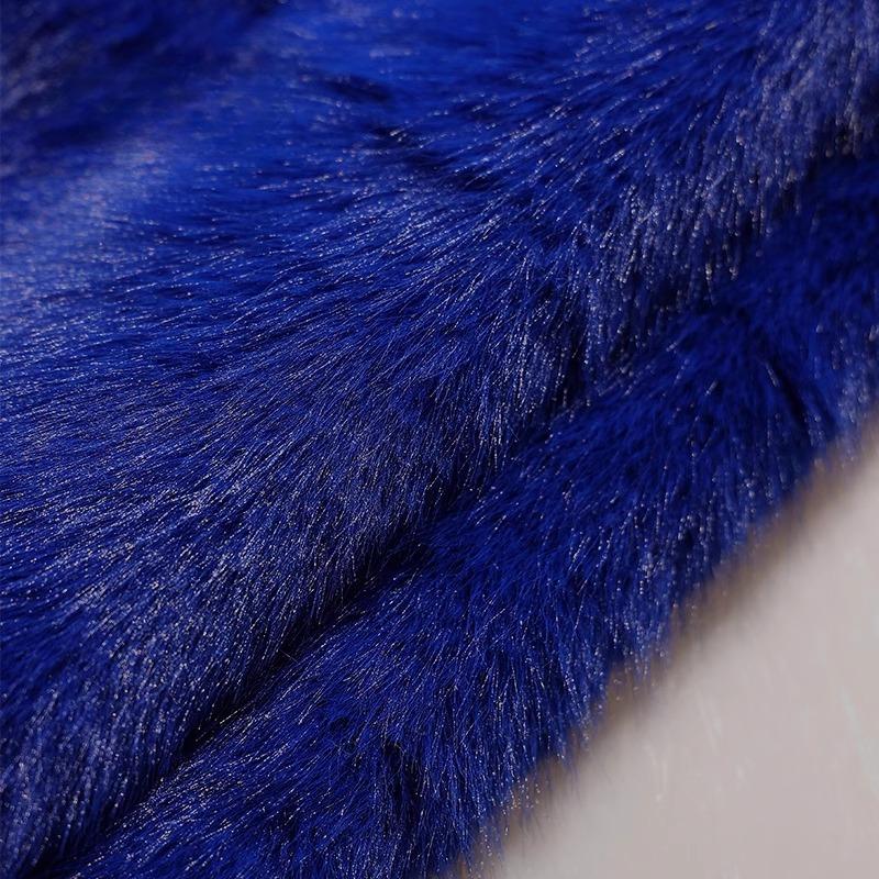 50x180cm Thickend Faux Fox Long Hair Plush Fabric for Coats Collar Toys Carpet For Diy Sewing Plain Soft Warm Fur Cloth