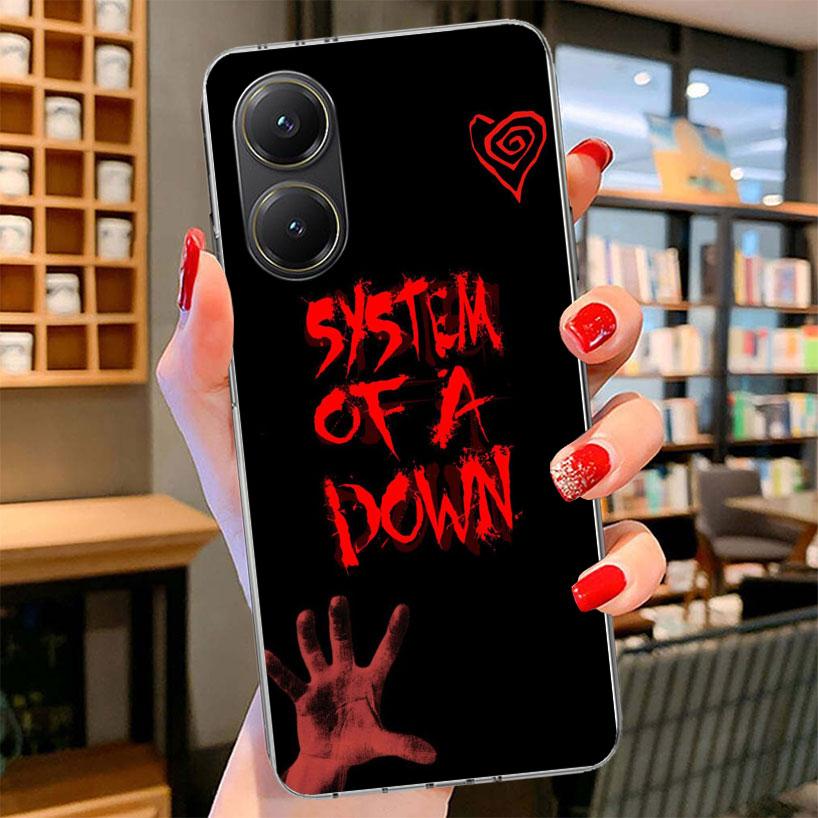 System Of A Down Phone Case For Xiaomi Poco F7 Ultra X7 X6 X5 Pro M7 Redmi 15C 15 13C 13 12C 12 10C 10 9A 9C 9T 9 Shell Poco F7